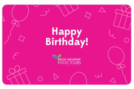 Happy Birthday gift card design