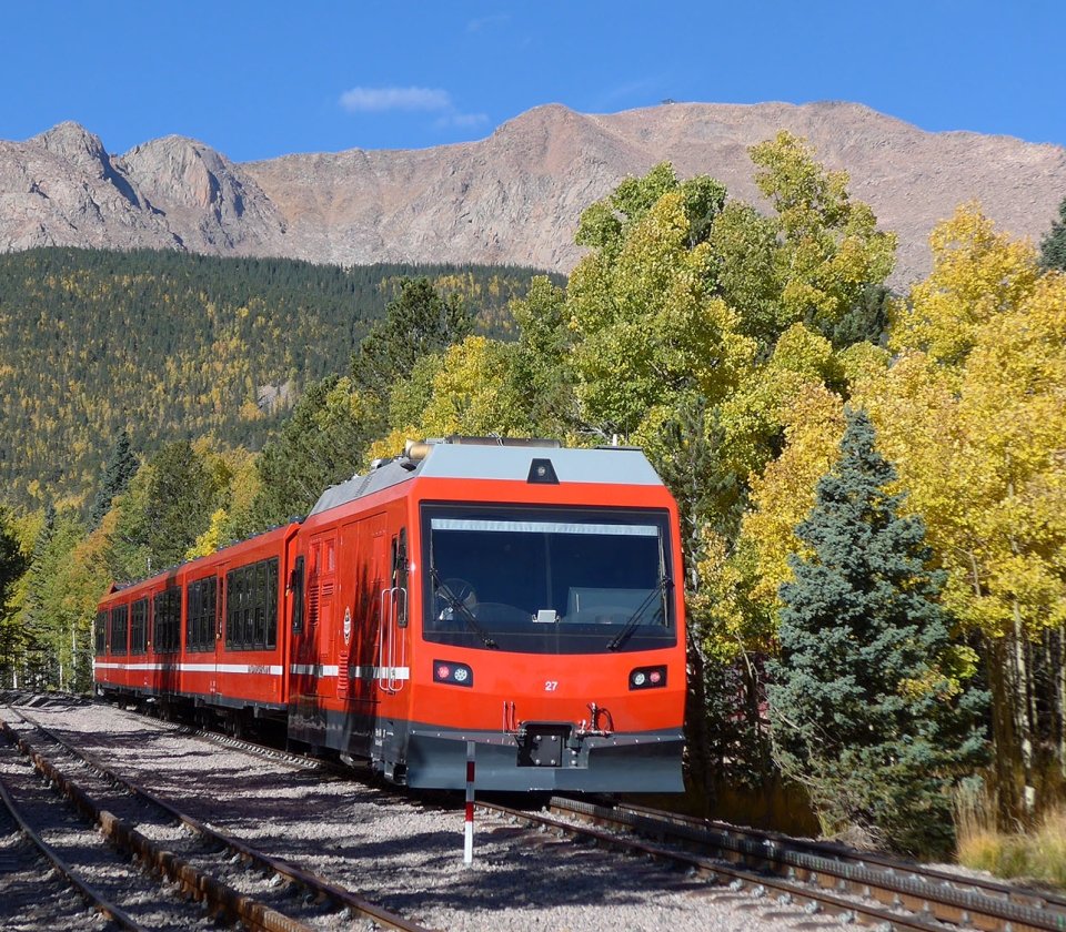 Pikes Peak Cog Railway in Colorado Springs