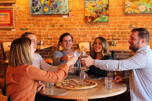 Rocky Mountain Food Tours | Colorado Springs | Downtown Friends Toasting