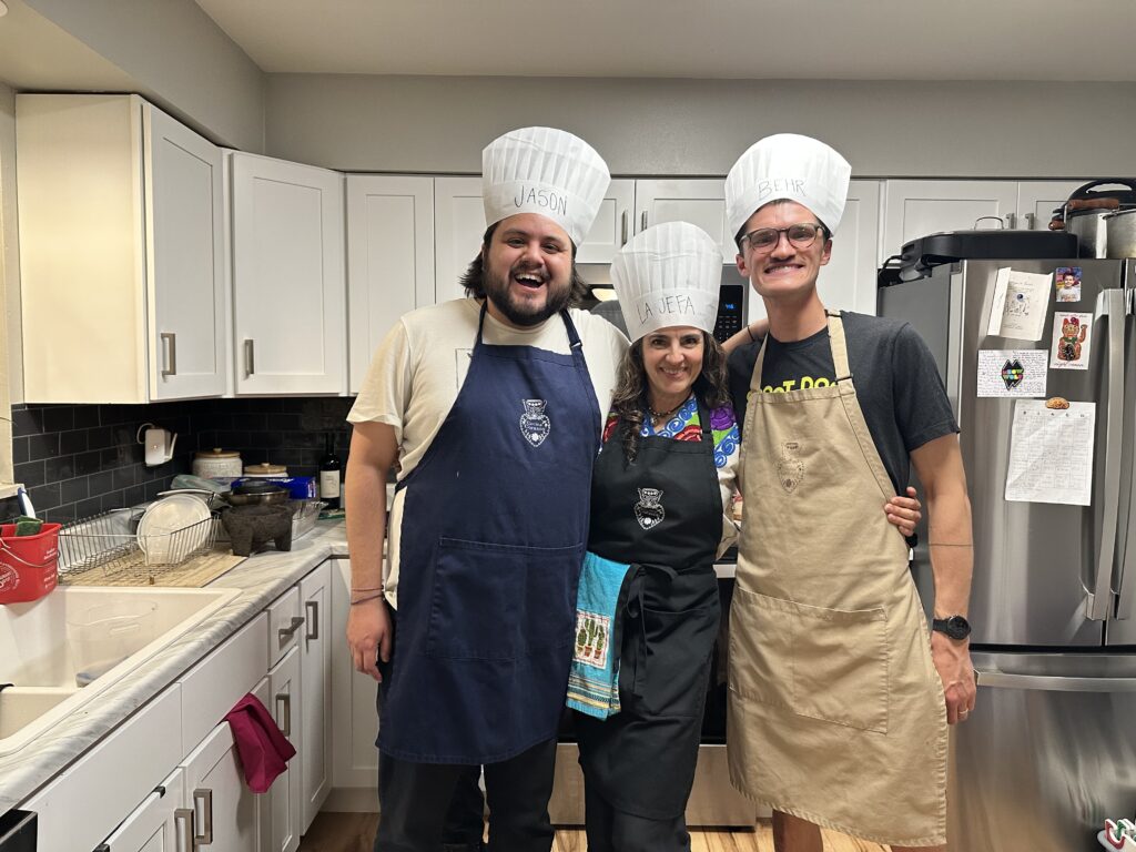 Tour Leaders Behr and Jason with Chef Barbara of Cocina Corazón