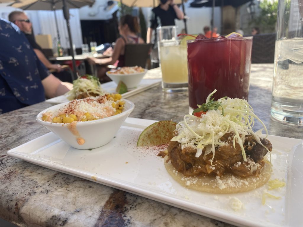 Tacos, Mexican Street Corn and Cocktails at The Mission © Rocky Mountain Food Tours