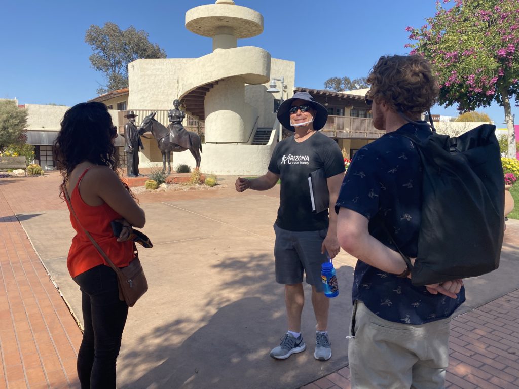 Zach from Arizona Food Tours Sharing Local History © Rocky Mountain Food Tours