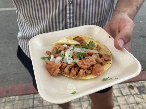 self guided food tour playa del carmen