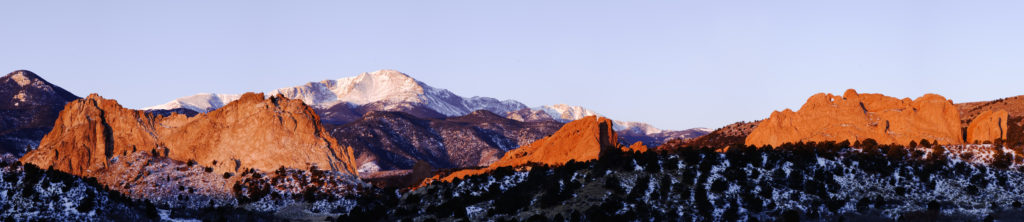 Pikes Peak and Kissing Camels in Colorado Springs