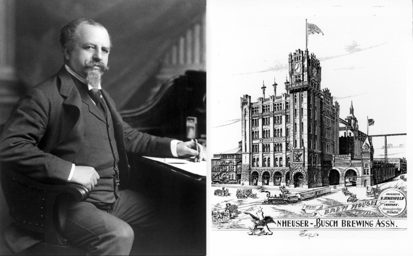 Adolphus Busch of Anheuser-Busch and Early Brewing Facility | Photo Credit: Anheuser-Busch