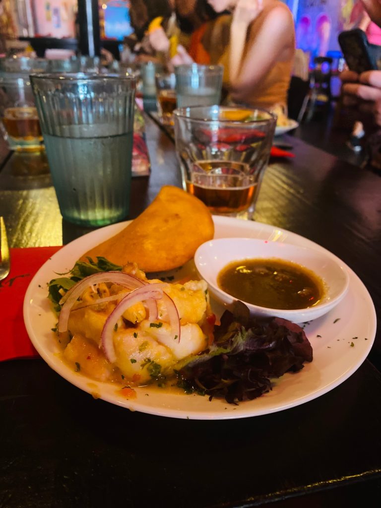 Miami Culinary Tours Empanada and Ceviche