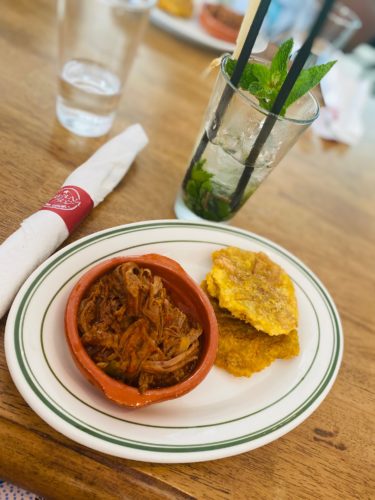 Miami Culinary Tours Havana 1947 Ropa Vieja and Tostones