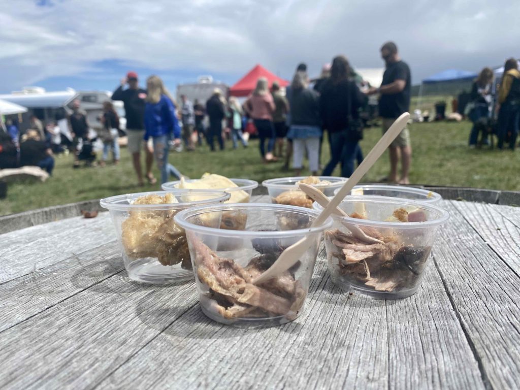 Tasters from the Smokin the Ute Pass BBQ Contest 2022