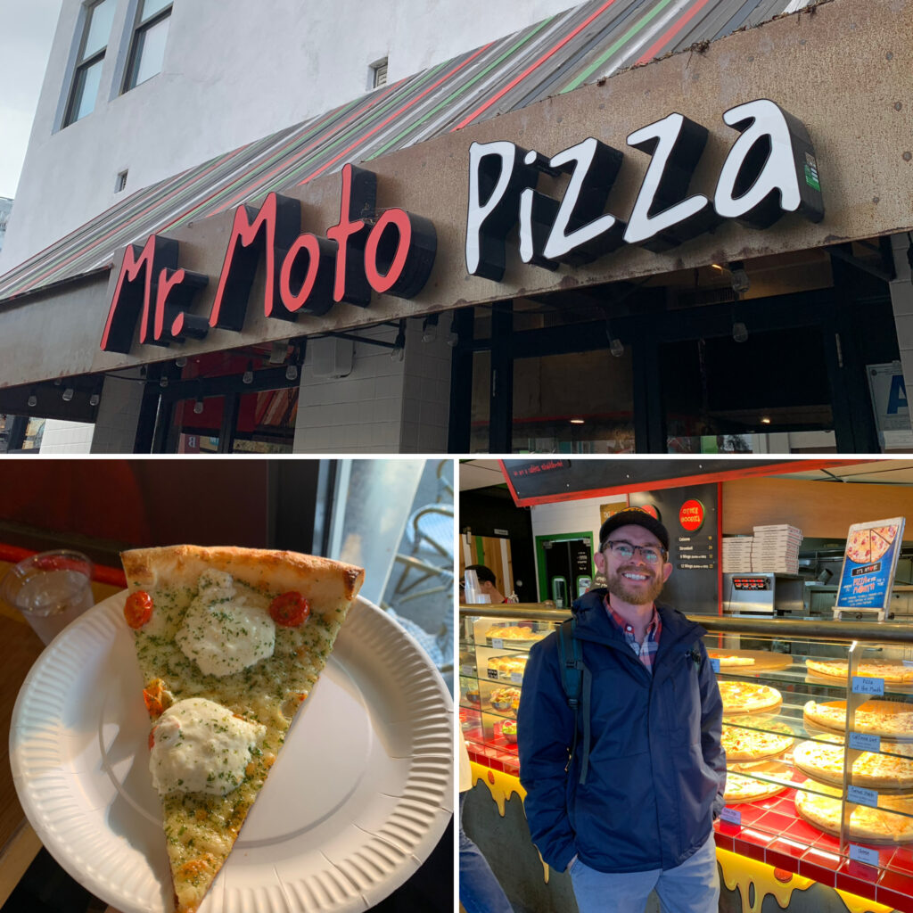 Mr. Moto Pizza collage from Little Italy's Food Tour
