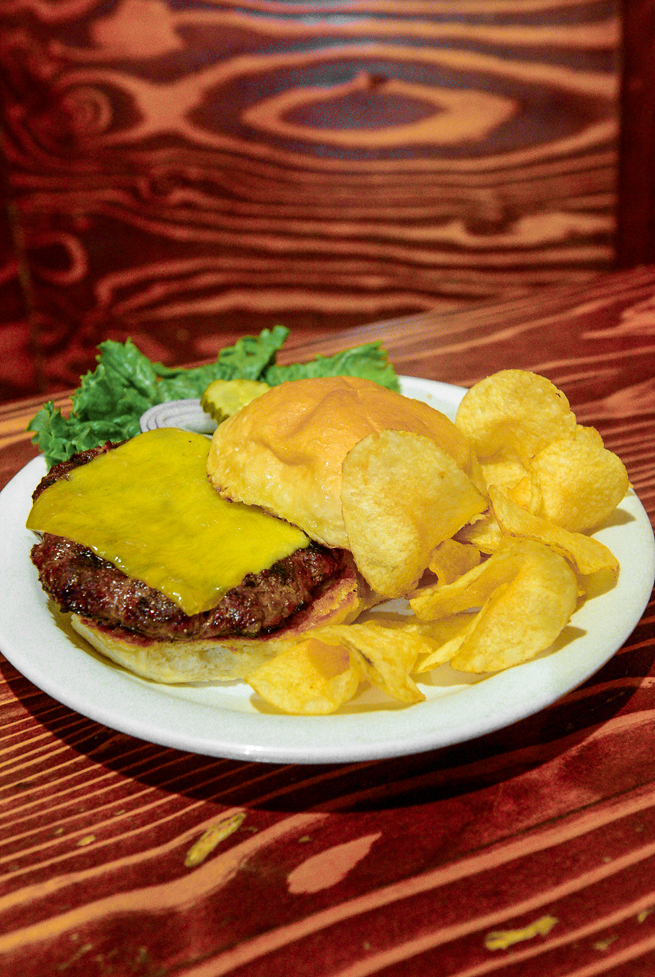 Buffalo Burger at The Keg Lounge