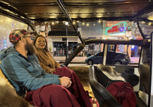 Cozy Coach Ride and Skate "Holi-Date Night" Package Colorado Springs